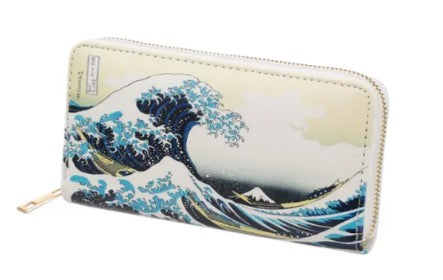 名画 長財布 浮世絵 葛飾北斎 富嶽三十六景 神奈川沖浪裏