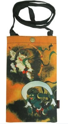 名画 スマホショルダー 尾形光琳 風神雷神