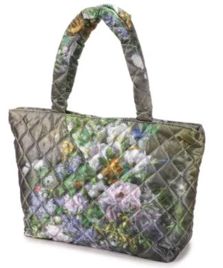名画 キルティングトートバッグ ルノアール 春の花束