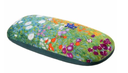 名画 メガネケース クリムト 農家の庭