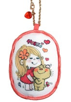 水森亜土 チャーム MC キーホルダー みーたんと一緒