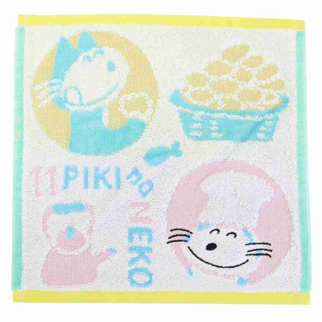 11ぴきのねこ ハンドタオル ハンカチタオル ジャガード コロッケスキ