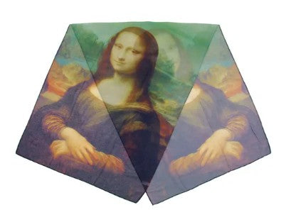 名画 ストール 薄手 レオナルドダヴィンチ モナリザ