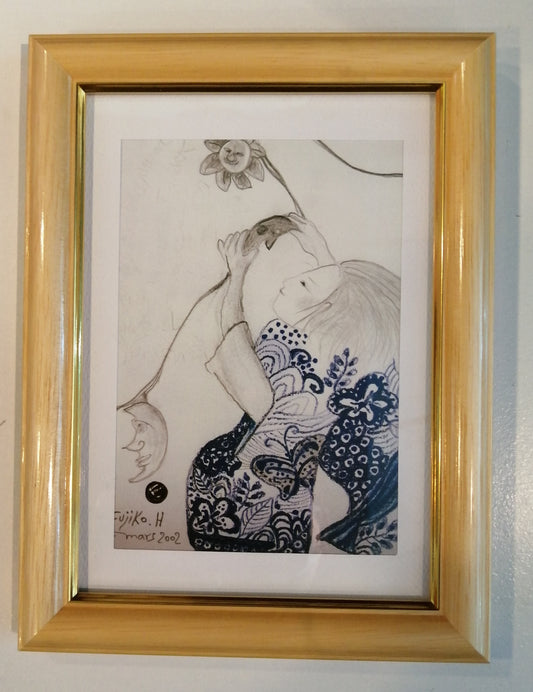名画 ミニフレーム フジコ・ヘミング 夏