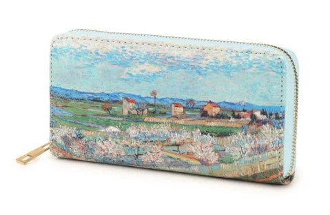 名画 長財布 ゴッホ 風景