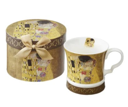 名画 マグカップ クリムト 接吻 キス Kiss