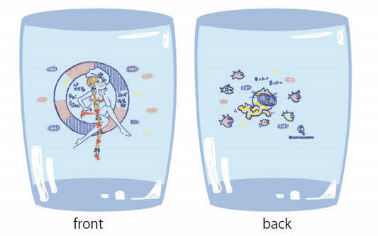 水森亜土 ラウンドグラス うきわ AD-8095