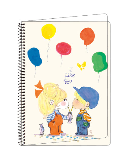 水森亜土 クリアカバーノート B6 AN24-10