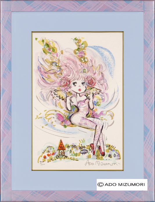 水森亜土 絵画 Angel Eyes 版画(アーカイバル)