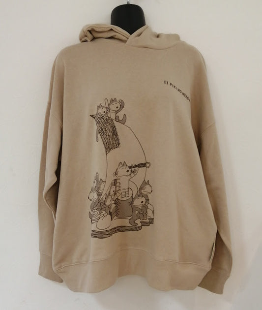 11ぴきのねこ リラックスパーカー いかだ BG