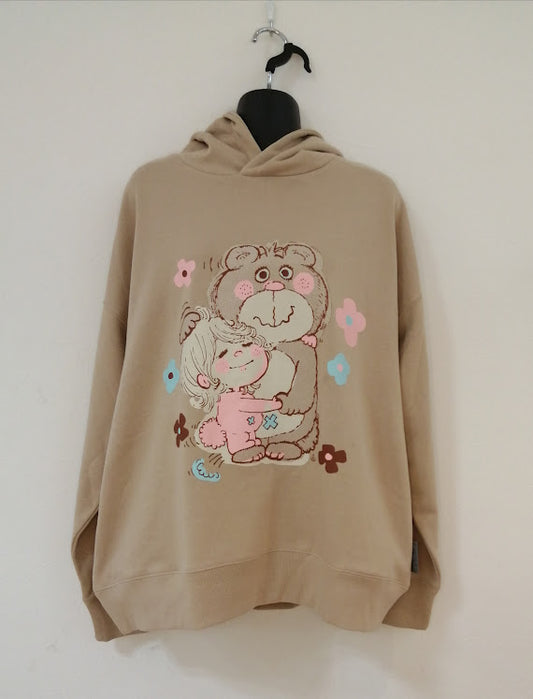 水森亜土 リラックスパーカー クマ BG