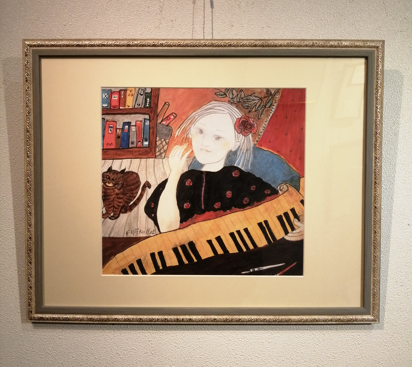 名画 ポスター額 フジコ・ヘミング 母の贈り物