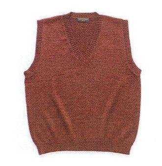 アルパカ ベスト 100% Vネックベスト 無地 ダークレッド 男女兼用 IHPVS-850-DR *限定特価品