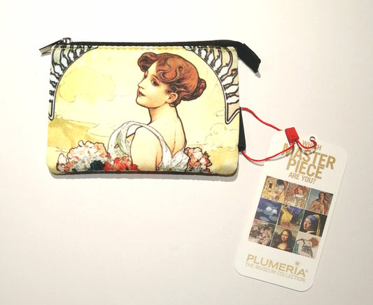 名画 財布 小銭入れ ミュシャ Summer