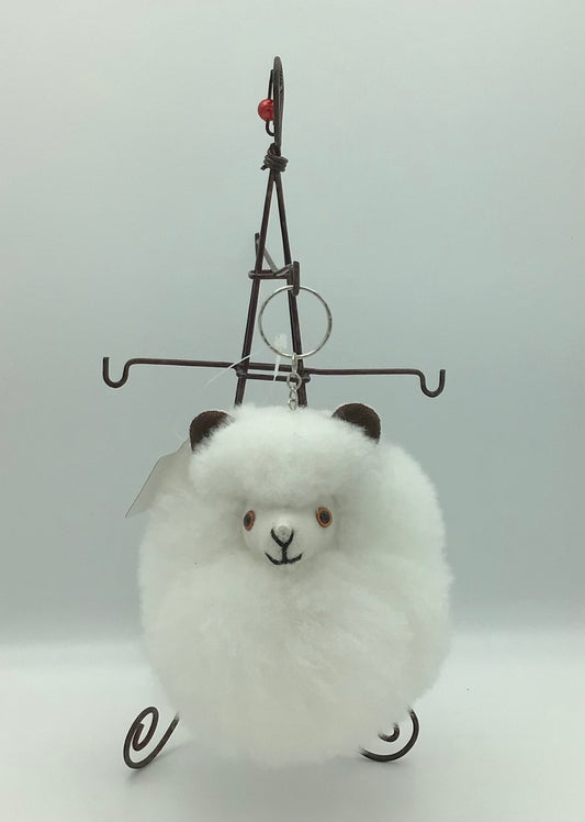 アルパカ フェイス ヘッド キーホルダー チャーム ストラップ ぬいぐるみ 人形 apky001