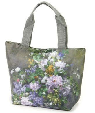 名画 総柄 トートバッグ ルノアール L