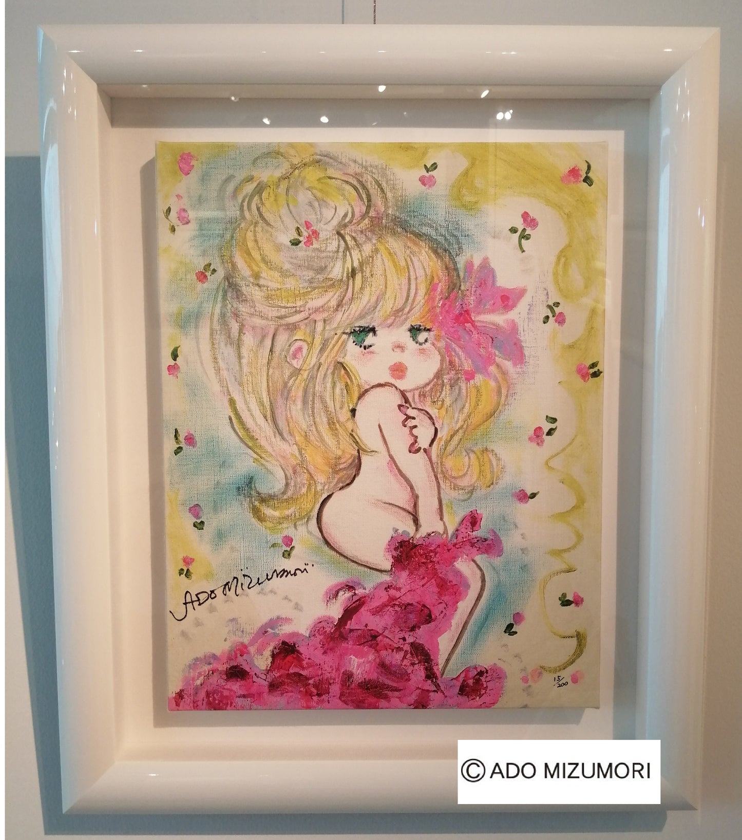 水森亜土 絵画 Minnie the Moocher ミニー ザ ムーチャー 版画(アーカイバル)