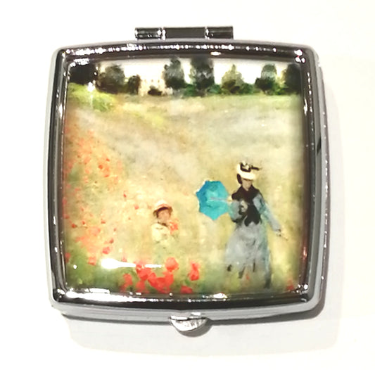 名画 ピルケース モネ Poppies near Argenteuil