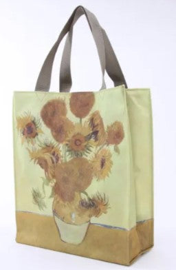 名画 総柄 トートバッグ S ゴッホ ひまわり