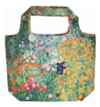 名画 エコバッグ S クリムト フラワーガーデン