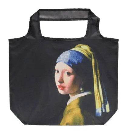 名画 エコバッグ S フェルメール 真珠の耳飾りの少女 青いターバンの少女