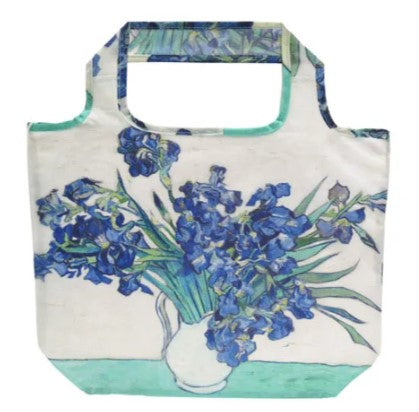 名画 エコバッグ S ゴッホ アイリスの花瓶