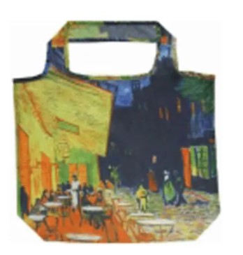 名画 エコバッグ S ゴッホ 夜のカフェテラス