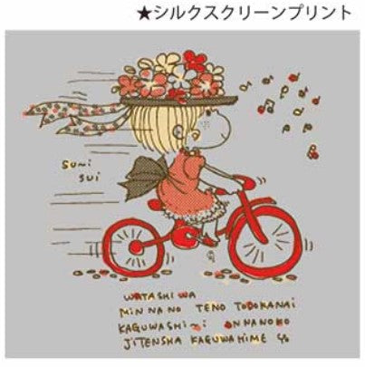 水森亜土 Tシャツ ジテンシャ ホワイト WH AD-8743