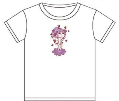水森亜土 Tシャツ チョウチョ ホワイト WH AD-8745