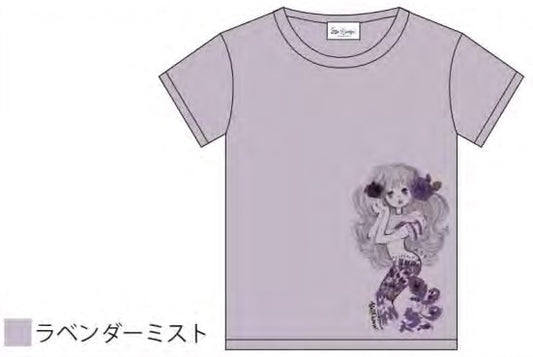 水森亜土 Tシャツ ニンギョ ラベンダーミスト PP AD-9341