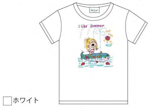 水森亜土 Tシャツ summer ホワイト WH AD-9346