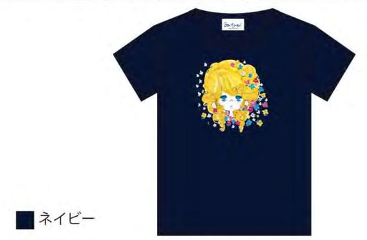 水森亜土 Tシャツ clear ネイビー NV AD-9351