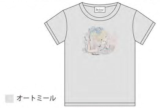 水森亜土 Tシャツ ハートバレエ オートミール OM AD-9357