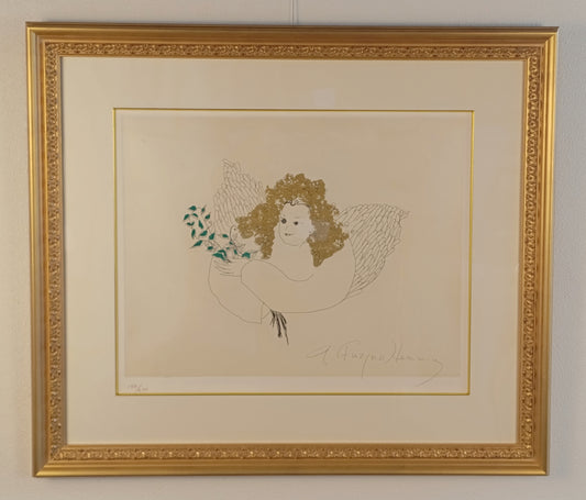 名画 フジコ・ヘミング 版画 天使