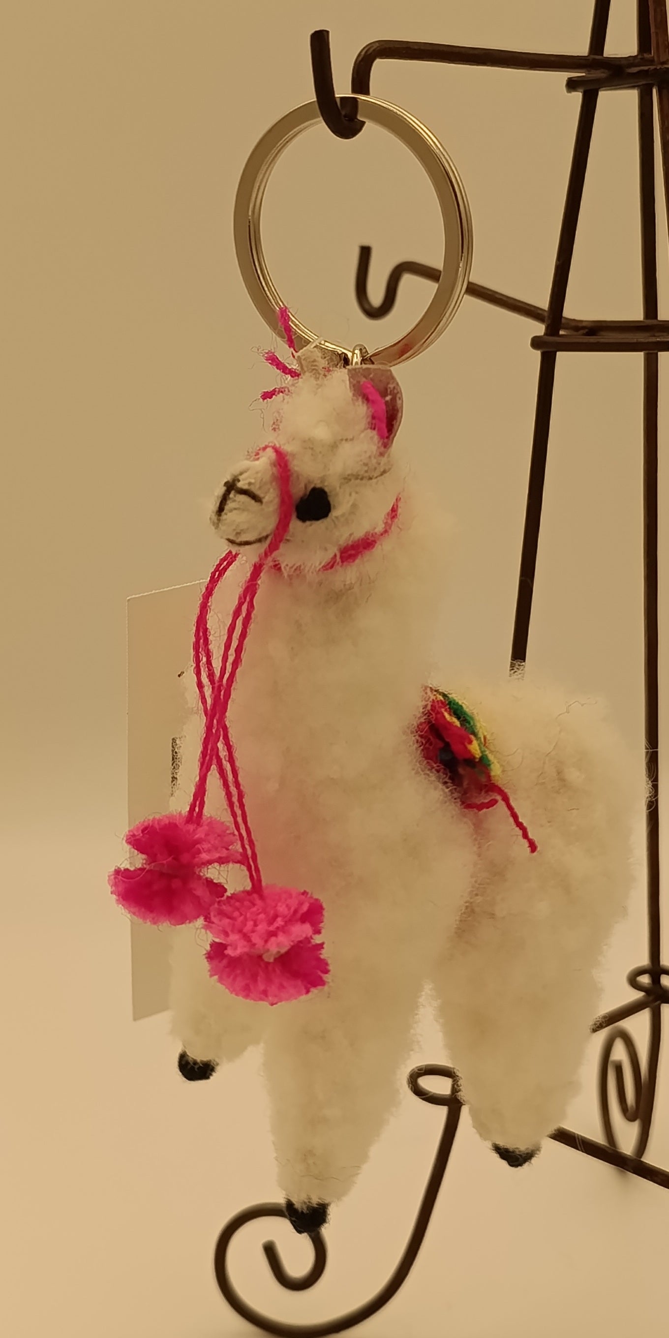 アルパカ キーホルダー チャーム ストラップ ぬいぐるみ 人形10cm apky26001why