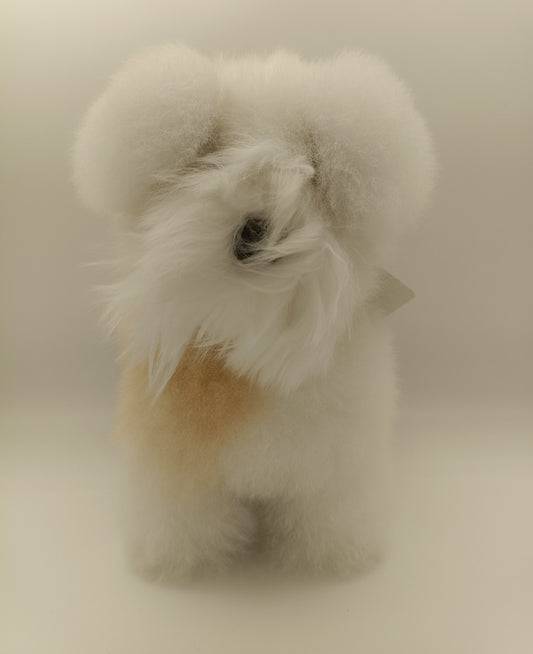 シュナウザー いぬ 犬 ぬいぐるみ 人形 ベビーアルパカ純毛製 apschdl26001