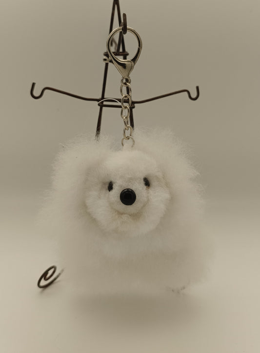 テディベア キーホルダー チャーム ストラップ ぬいぐるみ 人形12cm ベビーアルパカ純毛製 aptedky26001