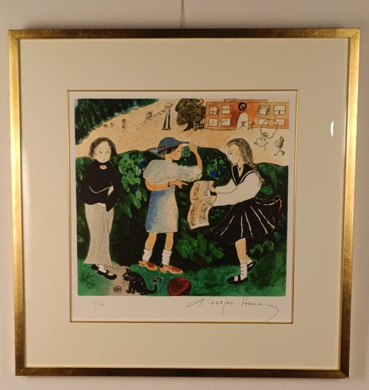 名画 フジコ・ヘミング 版画 音楽生