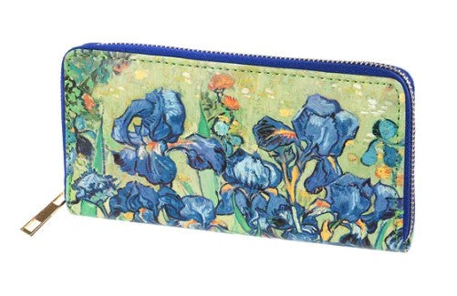 名画 長財布 ゴッホ アイリス