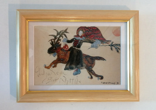 名画 ミニフレーム フジコ・ヘミング スエーデンのクリスマス