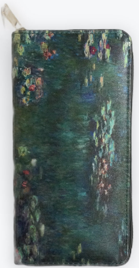 名画 長財布 モネ 睡蓮