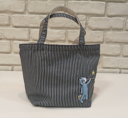 11ぴきのねこ リバーシブルランチトートバッグ ヒッコリー