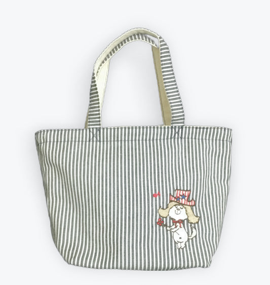 水森亜土 リバーシブルトートバッグ ヒッコリー