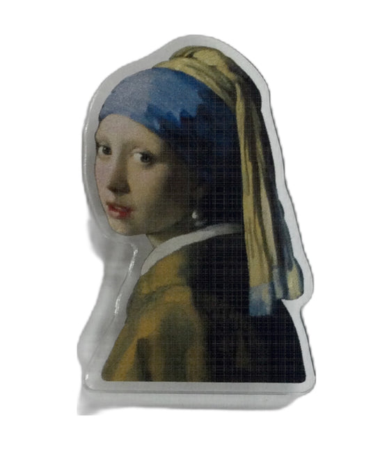 名画 ダイカットクリップ フェルメール 真珠の耳飾りの少女
