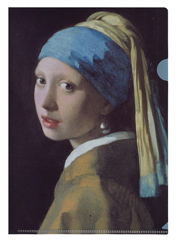 名画 A4クリアファイル フェルメール 真珠の耳飾りの少女