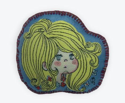 水森亜土 ジャガードブローチ カオ2