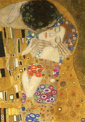 名画 ポストカード クリムト 接吻2