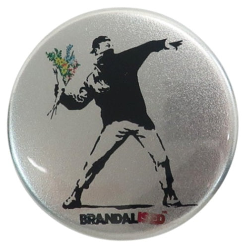 名画 バンクシー Banksy 缶バッジ 44mm Flower Bomber – 芸術百貨店