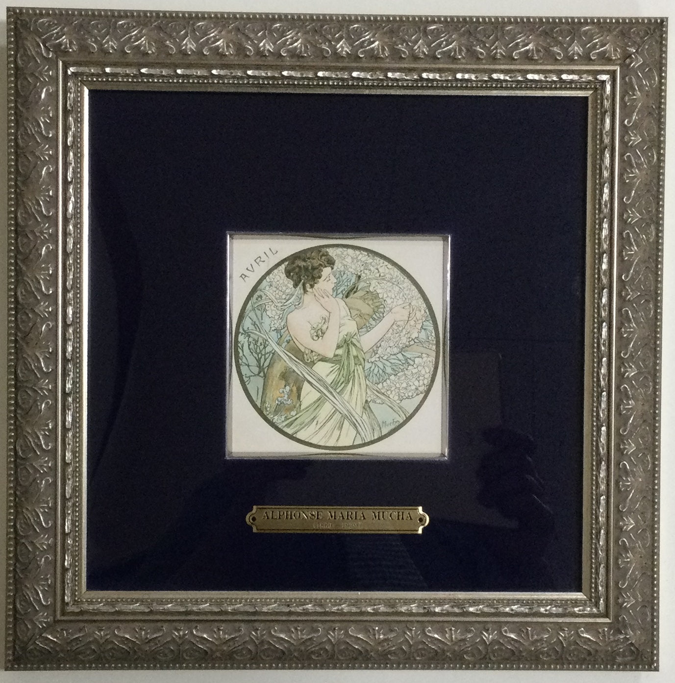 ミュシャ 絵画 4月 リトグラフ 版画 1900年制作 – 芸術百貨店