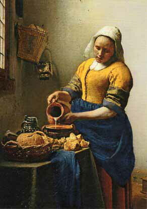 名画 ポストカード フェルメール ミルクをそそぐ女